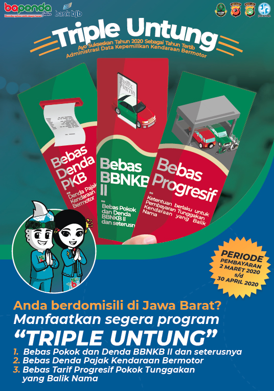 Omega Mobil Program Bebas Pokok dan denda BBNKB kendaraan - TRIPLE UNTUNG BAPENDA 