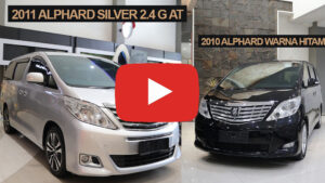 Omega Mobil 2011 TOYOTA  ALPHARD SILVER 2.4 G AT &  2010 ALPHARD WARNA HITAM 