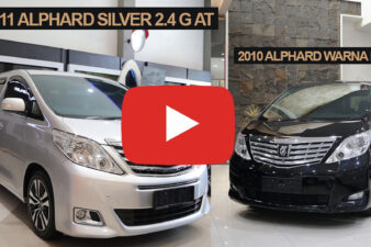 Omega Mobil 2011 TOYOTA  ALPHARD SILVER 2.4 G AT &  2010 ALPHARD WARNA HITAM 