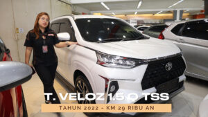 Omega Mobil JUAL TOYOTA VELOZ 1.5 Q TSS AT (KM 29.196) TAHUN 2022 
