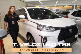 Omega Mobil JUAL TOYOTA VELOZ 1.5 Q TSS AT (KM 29.196) TAHUN 2022 