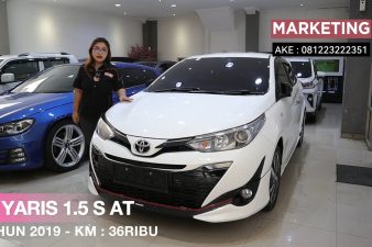 Omega Mobil CITYCAR HATCHBACK TOYOTA YARIS 1.5S AT KM 30RB THN 2019 