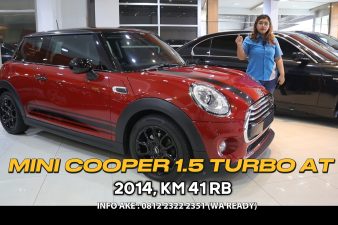 Omega Mobil JUAL/REVIEW MINI COOPER 1.5 TURBO AT (KM 41.023) TAHUN 2014 