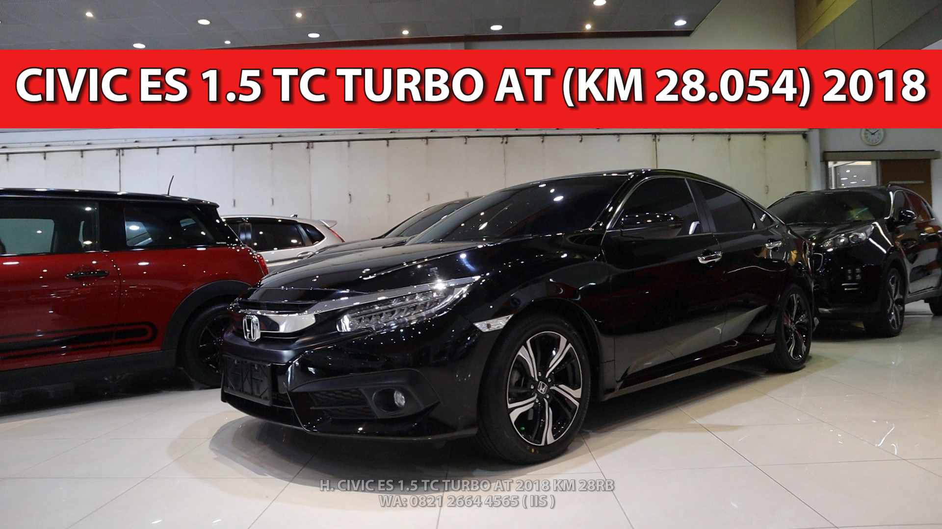 Omega Mobil JUAL HONDA CIVIC ES 1.5 TC TURBO AT (KM 28.054) 2018 