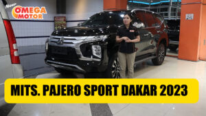 Omega Mobil MITS. PAJERO SPORT DAKAR NEW MODEL 2.4 AT (KM 24.704) TAHUN 2023 CASH KREDIT 