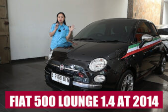 Omega Mobil JUAL / REVIEW FIAT 500 LOUNGE 1.4 AT (KM 23.652) CITY CAR 2014 