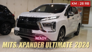 Omega Mobil Mitsubishi Xpander ultimate WA 082126644565 KM 28 RIBU - 2024 warna putih 